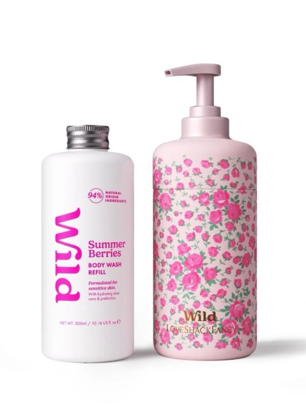 💗 LoveShackFancy x Target Refillable Body Wash 💗 Roseheart Wild Summer Berries